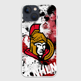 Чехол для iPhone 13 mini с принтом Оттава Сенаторз в Кировске,  |  | hockey | nhl | ottawa | ottawa senators | senators | usa | нхл | оттава | оттава сенаторз | сенаторз | спорт | сша | хоккей | шайба