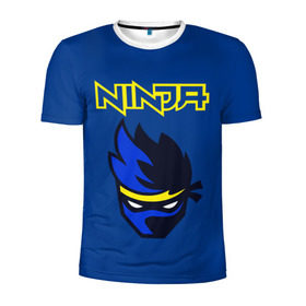 Мужская футболка 3D спортивная с принтом FORTNITE NINJA в Кировске, 100% полиэстер с улучшенными характеристиками | приталенный силуэт, круглая горловина, широкие плечи, сужается к линии бедра | fortnite | fortnite 2 | fortnite x | marshmello | ninja | ninja hyper streamer | ninja streamer | streamer | tyler blevins | маршмелло | ниндзя | фортнайт | фортнайт 2 | фортнайт глава 2