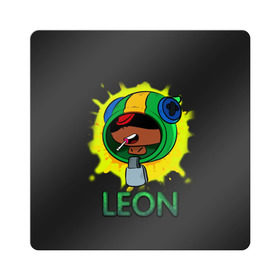 Магнит виниловый Квадрат с принтом Leon (Brawl Stars) в Кировске, полимерный материал с магнитным слоем | размер 9*9 см, закругленные углы | brawl stars | crow | game | leon | бравл | бравл стар | бравл старс | ворон | ворона | детская | детям | игра | компьютерная игра | кров | леон | персонаж | развлечение