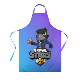 Фартук 3D с принтом Crow (Brawl Stars) в Кировске, 100% полиэстер | общий размер — 65 х 85 см, ширина нагрудника — 26 см, горловина — 53 см, длина завязок — 54 см, общий обхват в поясе — 173 см. Принт на завязках и на горловине наносится с двух сторон, на основной части фартука — только с внешней стороны | brawl stars | crow | game | leon | бравл | бравл стар | бравл старс | ворон | ворона | детская | детям | игра | компьютерная игра | кров | леон | персонаж | развлечение