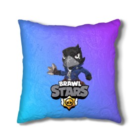 Подушка 3D с принтом Crow (Brawl Stars) в Кировске, наволочка – 100% полиэстер, наполнитель – холлофайбер (легкий наполнитель, не вызывает аллергию). | состоит из подушки и наволочки. Наволочка на молнии, легко снимается для стирки | Тематика изображения на принте: brawl stars | crow | game | leon | бравл | бравл стар | бравл старс | ворон | ворона | детская | детям | игра | компьютерная игра | кров | леон | персонаж | развлечение