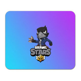 Коврик для мышки прямоугольный с принтом Crow (Brawl Stars) в Кировске, натуральный каучук | размер 230 х 185 мм; запечатка лицевой стороны | brawl stars | crow | game | leon | бравл | бравл стар | бравл старс | ворон | ворона | детская | детям | игра | компьютерная игра | кров | леон | персонаж | развлечение