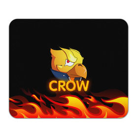 Коврик для мышки прямоугольный с принтом Crow (Brawl Stars) в Кировске, натуральный каучук | размер 230 х 185 мм; запечатка лицевой стороны | brawl stars | crow | game | leon | бравл | бравл стар | бравл старс | ворон | ворона | детская | детям | игра | компьютерная игра | кров | леон | персонаж | развлечение