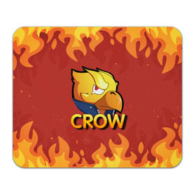 Коврик для мышки прямоугольный с принтом Crow (Brawl Stars) в Кировске, натуральный каучук | размер 230 х 185 мм; запечатка лицевой стороны | brawl stars | crow | game | leon | бравл | бравл стар | бравл старс | ворон | ворона | детская | детям | игра | компьютерная игра | кров | леон | персонаж | развлечение