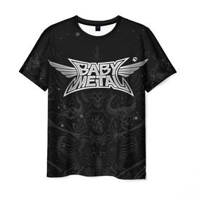 Мужская футболка 3D с принтом BABYMETAL в Кировске, 100% полиэфир | прямой крой, круглый вырез горловины, длина до линии бедер | babymetal | moametal | su metal | yuimetal | бэбимэтал | группы | каваий метал | метал | музыка