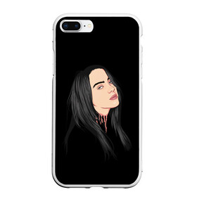 Чехол для iPhone 7Plus/8 Plus матовый с принтом Billie Eilish в Кировске, Силикон | Область печати: задняя сторона чехла, без боковых панелей | bad | billie | boy | boys | eilish | girl | girls | music | pop | rap | sad | trend | билли | грустно | девочка | девочки | девушка | мальчик | музыка | поп | рэп | тренд | эйлиш