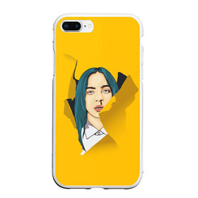 Чехол для iPhone 7Plus/8 Plus матовый с принтом Billie Eilish в Кировске, Силикон | Область печати: задняя сторона чехла, без боковых панелей | bad | billie | boy | boys | eilish | girl | girls | music | pop | rap | sad | trend | билли | грустно | девочка | девочки | девушка | мальчик | музыка | поп | рэп | тренд | эйлиш