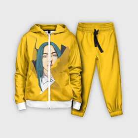 Детский костюм 3D с принтом Billie Eilish в Кировске,  |  | bad | billie | boy | boys | eilish | girl | girls | music | pop | rap | sad | trend | билли | грустно | девочка | девочки | девушка | мальчик | музыка | поп | рэп | тренд | эйлиш