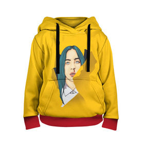 Детская толстовка 3D с принтом Billie Eilish в Кировске, 100% полиэстер | двухслойный капюшон со шнурком для регулировки, мягкие манжеты на рукавах и по низу толстовки, спереди карман-кенгуру с мягким внутренним слоем | bad | billie | boy | boys | eilish | girl | girls | music | pop | rap | sad | trend | билли | грустно | девочка | девочки | девушка | мальчик | музыка | поп | рэп | тренд | эйлиш