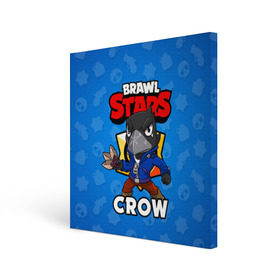 Холст квадратный с принтом BRAWL STARS CROW в Кировске, 100% ПВХ |  | brawl stars | brawl stars crow | brawler | crow | бравл старз | бравлер | ворон