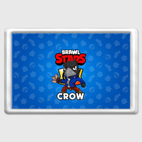 Магнит 45*70 с принтом BRAWL STARS CROW в Кировске, Пластик | Размер: 78*52 мм; Размер печати: 70*45 | brawl stars | brawl stars crow | brawler | crow | бравл старз | бравлер | ворон