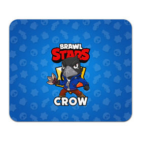 Коврик для мышки прямоугольный с принтом BRAWL STARS CROW в Кировске, натуральный каучук | размер 230 х 185 мм; запечатка лицевой стороны | brawl stars | brawl stars crow | brawler | crow | бравл старз | бравлер | ворон
