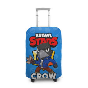 Чехол для чемодана 3D с принтом BRAWL STARS CROW в Кировске, 86% полиэфир, 14% спандекс | двустороннее нанесение принта, прорези для ручек и колес | brawl stars | brawl stars crow | brawler | crow | бравл старз | бравлер | ворон