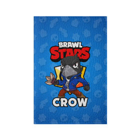 Обложка для паспорта матовая кожа с принтом BRAWL STARS CROW в Кировске, натуральная матовая кожа | размер 19,3 х 13,7 см; прозрачные пластиковые крепления | brawl stars | brawl stars crow | brawler | crow | бравл старз | бравлер | ворон