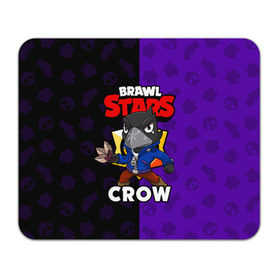Коврик для мышки прямоугольный с принтом BRAWL STARS CROW в Кировске, натуральный каучук | размер 230 х 185 мм; запечатка лицевой стороны | brawl stars | brawl stars crow | brawler | crow | бравл старз | бравлер | ворон
