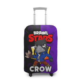 Чехол для чемодана 3D с принтом BRAWL STARS CROW в Кировске, 86% полиэфир, 14% спандекс | двустороннее нанесение принта, прорези для ручек и колес | brawl stars | brawl stars crow | brawler | crow | бравл старз | бравлер | ворон