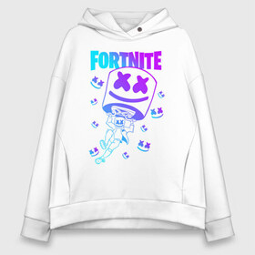 Женское худи Oversize хлопок с принтом FORTNITE x MARSHMELLO в Кировске, френч-терри — 70% хлопок, 30% полиэстер. Мягкий теплый начес внутри —100% хлопок | боковые карманы, эластичные манжеты и нижняя кромка, капюшон на магнитной кнопке | fortnite | fortnite 2 | fortnite x | marshmello | ninja | ninja hyper streamer | ninja streamer | streamer | tyler blevins | маршмелло | ниндзя | фортнайт | фортнайт 2 | фортнайт глава 2