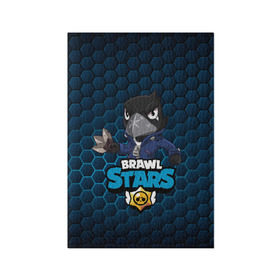 Обложка для паспорта матовая кожа с принтом Crow (Brawl Stars) в Кировске, натуральная матовая кожа | размер 19,3 х 13,7 см; прозрачные пластиковые крепления | Тематика изображения на принте: brawl stars | crow | game | leon | бравл | бравл стар | бравл старс | ворон | ворона | детская | детям | игра | компьютерная игра | кров | леон | персонаж | развлечение