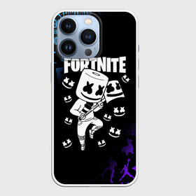 Чехол для iPhone 13 Pro с принтом FORTNITE MARSHMELLO в Кировске,  |  | Тематика изображения на принте: fnchap2 | fortnite | fortnite 2 | fortnite x | marshmello | ninja | ninja hyper streamer | ninja streamer | streamer | tyler blevins | маршмелло | ниндзя | фортнайт | фортнайт 2 | фортнайт глава 2