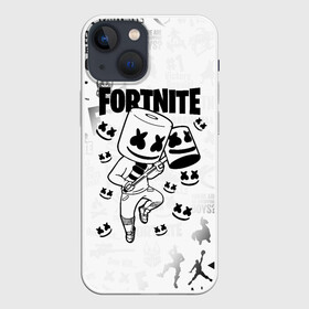 Чехол для iPhone 13 mini с принтом FORTNITE MARSHMELLO в Кировске,  |  | fnchap2 | fortnite | fortnite 2 | fortnite x | marshmello | ninja | ninja hyper streamer | ninja streamer | streamer | tyler blevins | маршмелло | ниндзя | фортнайт | фортнайт 2 | фортнайт глава 2