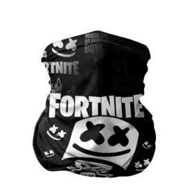 Бандана-труба 3D с принтом FORTNITE MARSHMELLO в Кировске, 100% полиэстер, ткань с особыми свойствами — Activecool | плотность 150‒180 г/м2; хорошо тянется, но сохраняет форму | fnchap2 | fortnite | fortnite 2 | fortnite x | marshmello | ninja | ninja hyper streamer | ninja streamer | streamer | tyler blevins | маршмелло | ниндзя | фортнайт | фортнайт 2 | фортнайт глава 2