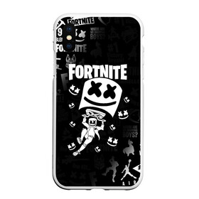 Чехол для iPhone XS Max матовый с принтом FORTNITE MARSHMELLO в Кировске, Силикон | Область печати: задняя сторона чехла, без боковых панелей | fnchap2 | fortnite | fortnite 2 | fortnite x | marshmello | ninja | ninja hyper streamer | ninja streamer | streamer | tyler blevins | маршмелло | ниндзя | фортнайт | фортнайт 2 | фортнайт глава 2