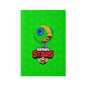 Обложка для паспорта матовая кожа с принтом BRAWL STARS LEON в Кировске, натуральная матовая кожа | размер 19,3 х 13,7 см; прозрачные пластиковые крепления | Тематика изображения на принте: brawl stars | bull | colt | crow | leon | stars | берли | бо | брок | ворон | джесси | динамайк | дэррил | кольт | леон | мортис | нита | пайпер | пенни | поко | пэм | рикошет | спайк | фрэнк | шелли | эль примо