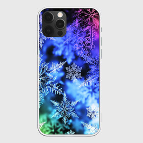 Чехол для iPhone 12 Pro Max с принтом ЗИМНЕЕ УТРО в Кировске, Силикон |  | 2019 | 2020 | background | holiday | new year | rat | snow | год крысы | новый год | синий | снег | снежинки | текстура | фон