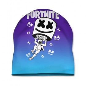 Шапка 3D с принтом FORTNITE MARSHMELLO в Кировске, 100% полиэстер | универсальный размер, печать по всей поверхности изделия | fnchap2 | fortnite | fortnite 2 | fortnite x | marshmello | ninja | ninja hyper streamer | ninja streamer | streamer | tyler blevins | маршмелло | ниндзя | фортнайт | фортнайт 2 | фортнайт глава 2