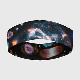Повязка на голову 3D с принтом КОСМОС в Кировске,  |  | galaxy | nebula | space | star | абстракция | вселенная | галактика | звезда | звезды | космический | планеты