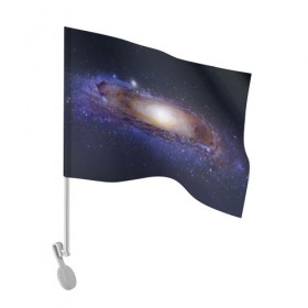 Флаг для автомобиля с принтом ГАЛАКТИКА в Кировске, 100% полиэстер | Размер: 30*21 см | galaxy | nebula | space | star | абстракция | вселенная | галактика | звезда | звезды | космический | планеты