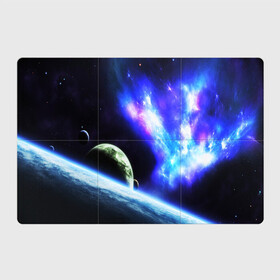 Магнитный плакат 3Х2 с принтом ЗЕМЛЯ в Кировске, Полимерный материал с магнитным слоем | 6 деталей размером 9*9 см | galaxy | nebula | space | star | абстракция | вселенная | галактика | звезда | звезды | космический | планеты