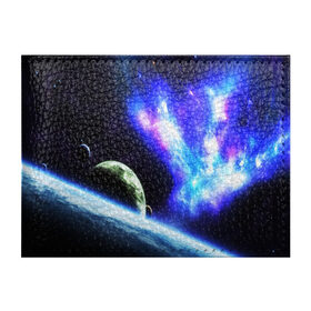 Обложка для студенческого билета с принтом ЗЕМЛЯ в Кировске, натуральная кожа | Размер: 11*8 см; Печать на всей внешней стороне | galaxy | nebula | space | star | абстракция | вселенная | галактика | звезда | звезды | космический | планеты