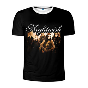 Мужская футболка 3D спортивная с принтом Nightwish в Кировске, 100% полиэстер с улучшенными характеристиками | приталенный силуэт, круглая горловина, широкие плечи, сужается к линии бедра | metal | nightwish | symphonic metal | tarja | tarja turunen | turunen | метал | найтвиш | симфоник метал | тарья | турунен