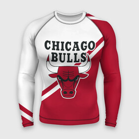 Мужской рашгард 3D с принтом Chicago Bulls Red White в Кировске,  |  | bulls | chicago | chicago bulls | nba | баскетбол | буллз | нба | чикаго | чикаго буллз
