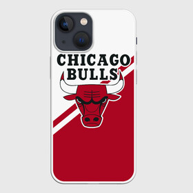 Чехол для iPhone 13 mini с принтом Chicago Bulls Red White в Кировске,  |  | bulls | chicago | chicago bulls | nba | баскетбол | буллз | нба | чикаго | чикаго буллз