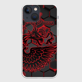 Чехол для iPhone 13 mini с принтом RUSSIA Lifestyle в Кировске,  |  | aesthetic | collection | fashion | hybrid | original | pro | review | russia | sports | герб | орнамент | россия | рф | спорт | униформа | форма