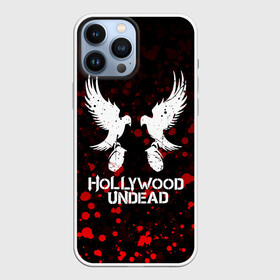 Чехол для iPhone 13 Pro Max с принтом HOLLYWOOD UNDEAD в Кировске,  |  | Тематика изображения на принте: deuce | hollywood undead | hu | j dog | shady jeff | голливуд | голливудская нежить | даниэль мурильо | джордан террелл | джордж артур рейган | дилан альварес | мэттью сент клер | нежить