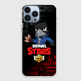 Чехол для iPhone 13 Pro Max с принтом BRAWL STARS CROW в Кировске,  |  | brawl stars | bull | colt | crow | leon | stars | берли | бо | брок | ворон | джесси | динамайк | дэррил | кольт | леон | мортис | нита | пайпер | пенни | поко | пэм | рикошет | спайк | фрэнк | шелли | эль примо
