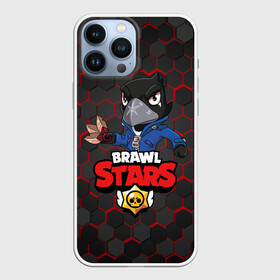 Чехол для iPhone 13 Pro Max с принтом BRAWL STARS CROW в Кировске,  |  | brawl stars | bull | colt | crow | leon | stars | берли | бо | брок | ворон | джесси | динамайк | дэррил | кольт | леон | мортис | нита | пайпер | пенни | поко | пэм | рикошет | спайк | фрэнк | шелли | эль примо