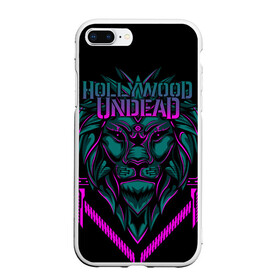 Чехол для iPhone 7Plus/8 Plus матовый с принтом Hollywood Undead в Кировске, Силикон | Область печати: задняя сторона чехла, без боковых панелей | been | bloody nose | california | hell | lyrics | music | octone | official | psalms | records | rock | song | to | vevo | video | кранккор | метал | рэп рок | электроник