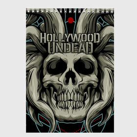 Скетчбук с принтом Hollywood Undead в Кировске, 100% бумага
 | 48 листов, плотность листов — 100 г/м2, плотность картонной обложки — 250 г/м2. Листы скреплены сверху удобной пружинной спиралью | been | bloody nose | california | hell | lyrics | music | octone | official | psalms | records | rock | song | to | vevo | video | кранккор | метал | рэп рок | электроник