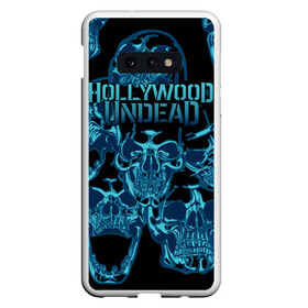 Чехол для Samsung S10E с принтом Hollywood Undead в Кировске, Силикон | Область печати: задняя сторона чехла, без боковых панелей | been | bloody nose | california | hell | lyrics | music | octone | official | psalms | records | rock | song | to | vevo | video | кранккор | метал | рэп рок | электроник