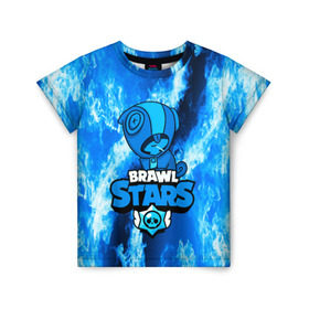 Детская футболка 3D с принтом BRAWL STARS LEON в Кировске, 100% гипоаллергенный полиэфир | прямой крой, круглый вырез горловины, длина до линии бедер, чуть спущенное плечо, ткань немного тянется | android | brawl stars | games | leon | mobile | stars | игры | леон | мобильные игры