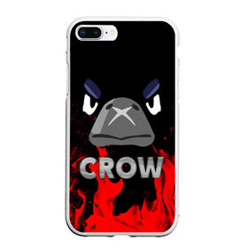 Чехол для iPhone 7Plus/8 Plus матовый с принтом Brawl Stars CROW в Кировске, Силикон | Область печати: задняя сторона чехла, без боковых панелей | brawl | brawl stars | crow | leon | stars | бравл | бравл старс | браво старс | ворон | ворона | игра | компьютерная | кров | леон | онлайн | старс