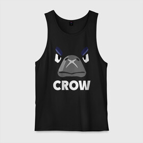 Мужская майка хлопок с принтом Brawl Stars CROW в Кировске, 100% хлопок |  | brawl | brawl stars | crow | leon | stars | бравл | бравл старс | браво старс | ворон | ворона | игра | компьютерная | костюм | кофта | кров | леон | онлайн | старс