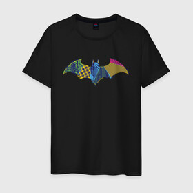 Мужская футболка хлопок с принтом Batman logo в Кировске, 100% хлопок | прямой крой, круглый вырез горловины, длина до линии бедер, слегка спущенное плечо. | bat man | batman | batman comics | caped crusader | comics | dark knight | shtatjl | бетмен | брюс уэйн | бэт мен | бэтмен | тёмный рыцарь