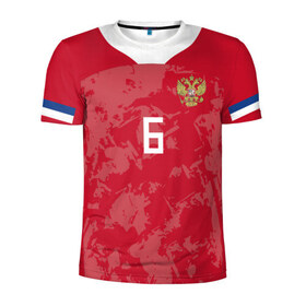 Мужская футболка 3D спортивная с принтом Cheryshev home EURO 2020 в Кировске, 100% полиэстер с улучшенными характеристиками | приталенный силуэт, круглая горловина, широкие плечи, сужается к линии бедра | Тематика изображения на принте: 