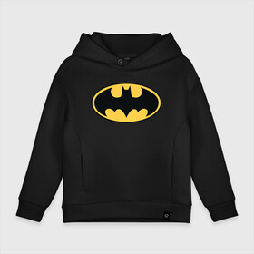 Детское худи Oversize хлопок с принтом Batman logo в Кировске, френч-терри — 70% хлопок, 30% полиэстер. Мягкий теплый начес внутри —100% хлопок | боковые карманы, эластичные манжеты и нижняя кромка, капюшон на магнитной кнопке | bat man | batman | batman comics | caped crusader | comics | dark knight | бетмен | брюс уэйн | бэт мен | бэтмен | тёмный рыцарь