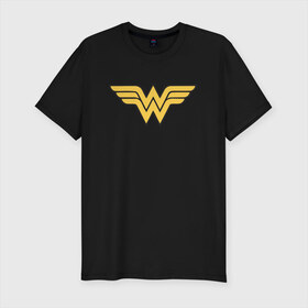 Мужская футболка премиум с принтом Wonder Woman в Кировске, 92% хлопок, 8% лайкра | приталенный силуэт, круглый вырез ворота, длина до линии бедра, короткий рукав | dc | dc comics | diana prince | wonder woman | вандер вуман | вондер вуман | диана принс | супер женщина | чудо женщина
